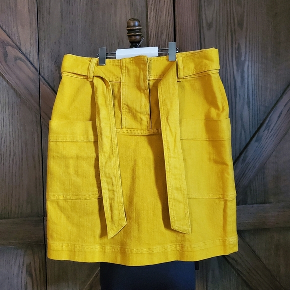 Tory Burch Dresses & Skirts - Tory Burch Yellow Denim Skirt